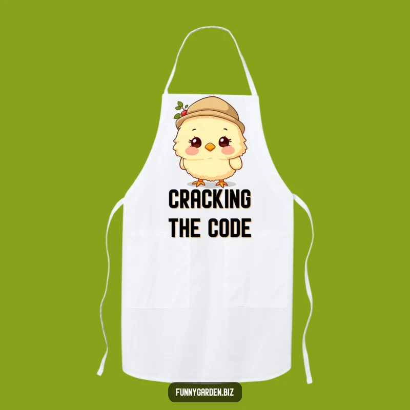 Funny Chick Gardener Apron: Cute Hat Fun, Perfect Funny Gift