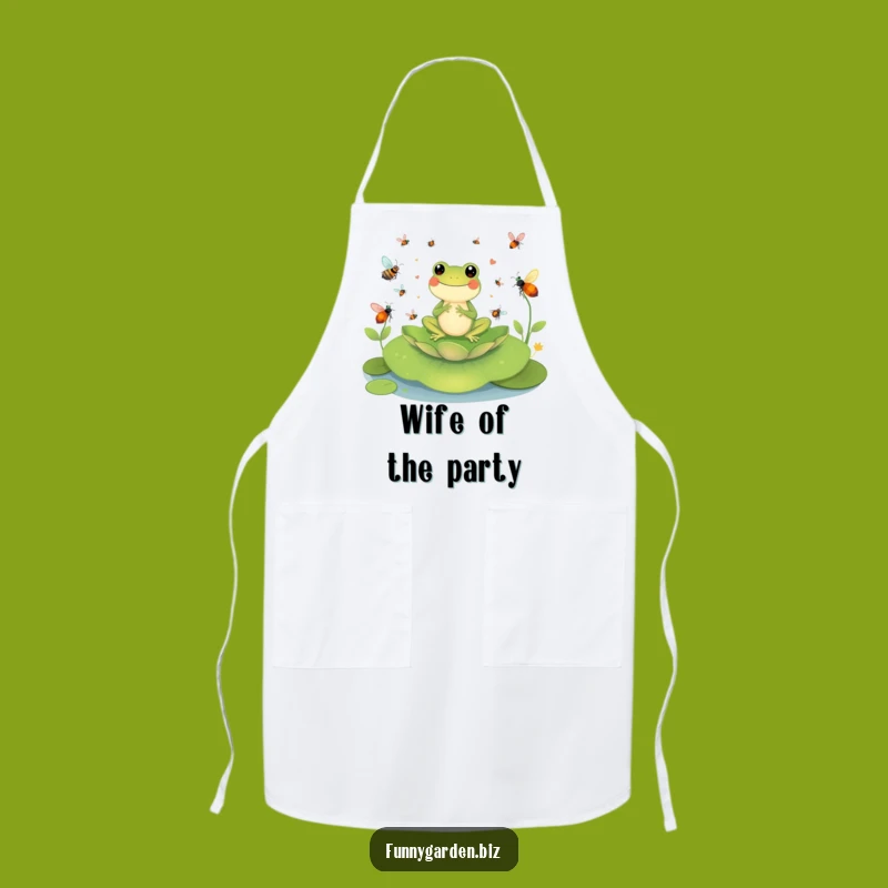 Funny Frog Conductor Apron: Insect Symphony Chef, Perfect Funny Gift