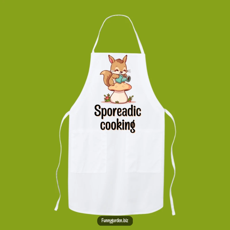 Funny Squirrel Gardener Apron: Tiny Watering Fun, Perfect Funny Gift