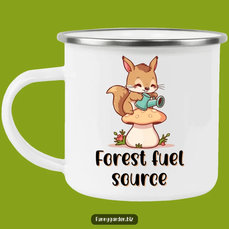 Funny Squirrel Gardener Camping Mug: Tiny Watering Camp Fun, Perfect Funny Gift