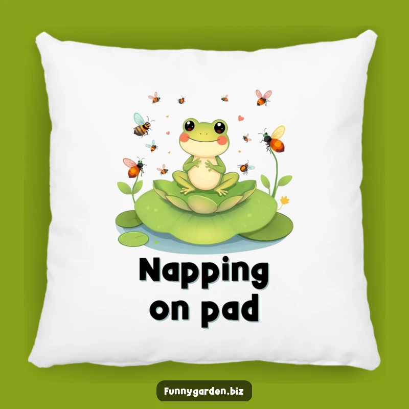 Funny Frog Conductor Pillow: Cozy Maestro Comfort, Perfect Funny Gift