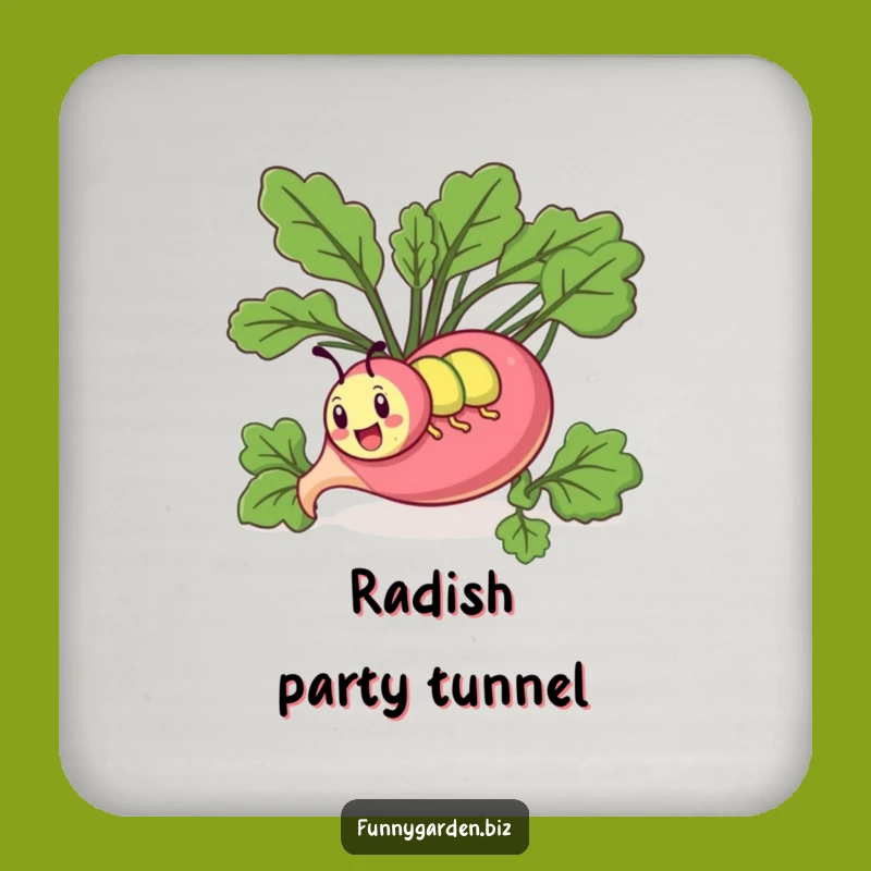 Funny Kawaii Caterpillar Radish Coasters: Protect Furniture with Humor