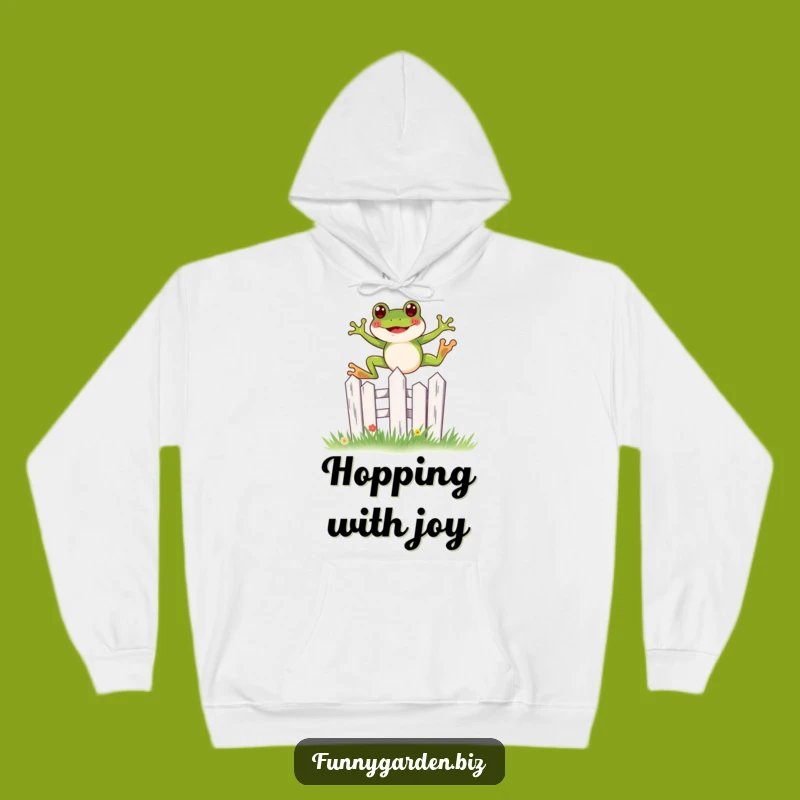 Funny Frog Hoodie - Kawaii Leap, Garden Fence Cozy Gift