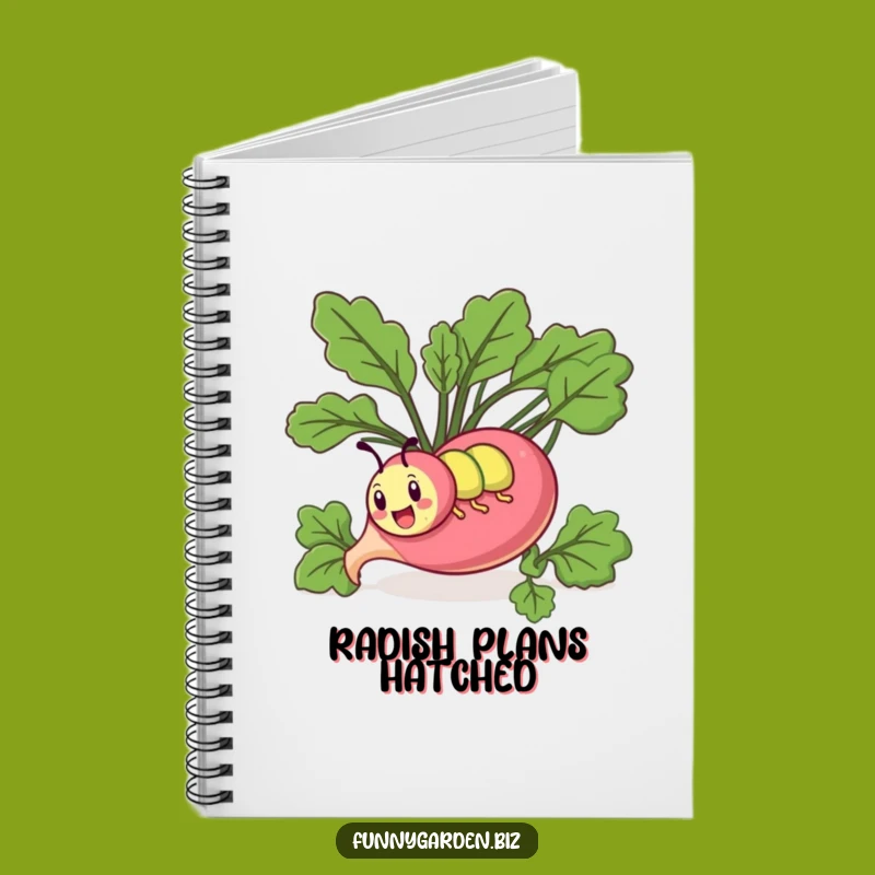 Funny Kawaii Caterpillar Radish Notebook: Hilarious Journal for Ideas