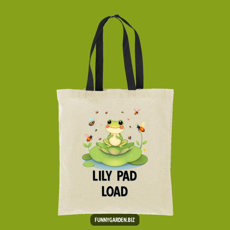 Funny Frog Conductor Tote Bag: Insect Symphony Carryall, Perfect Funny Gift